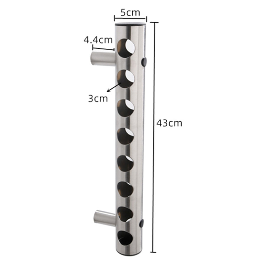 Stainless Steel Wall Mounted Wine Rack