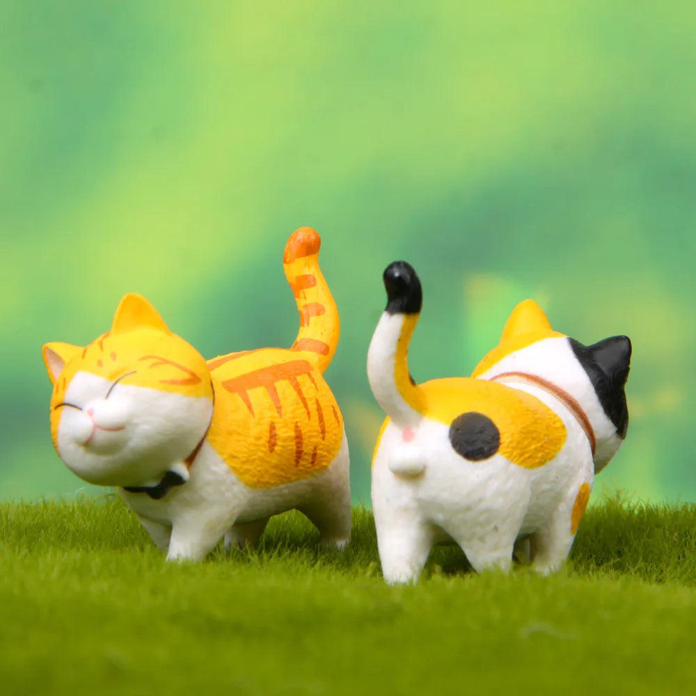 Kawaii Bell Cat Figurines