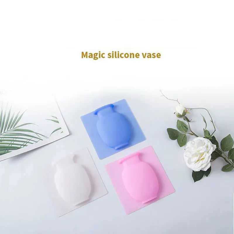 Sticky Silicone Flower Vase