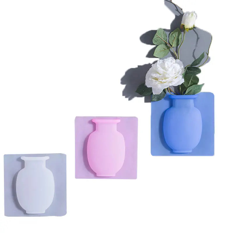 Sticky Silicone Flower Vase