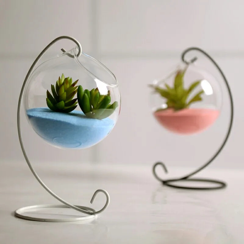 Glass Hanging Ball Planter