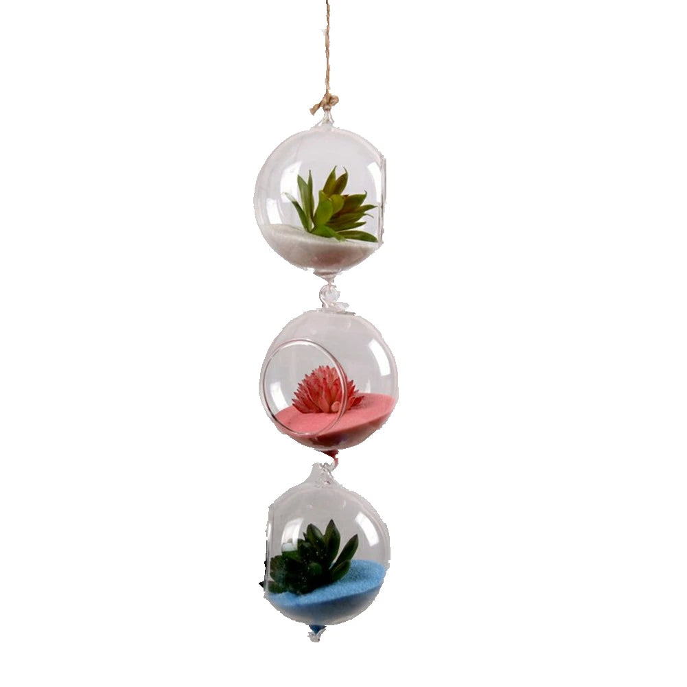 Glass Hanging Ball Planter