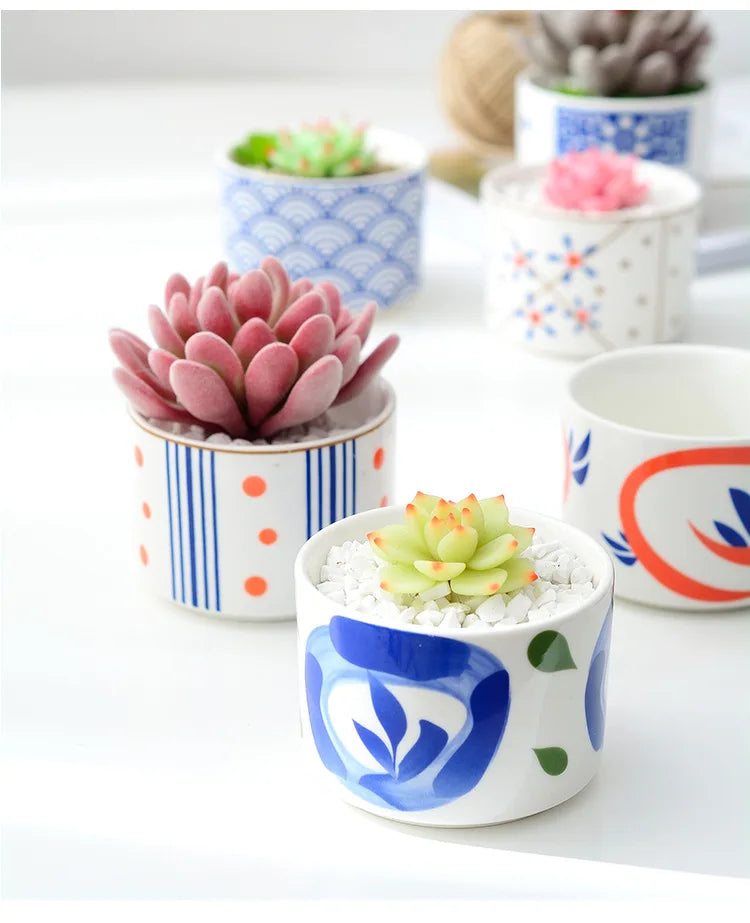 Colorful Nordic Ceramic Flowerpot