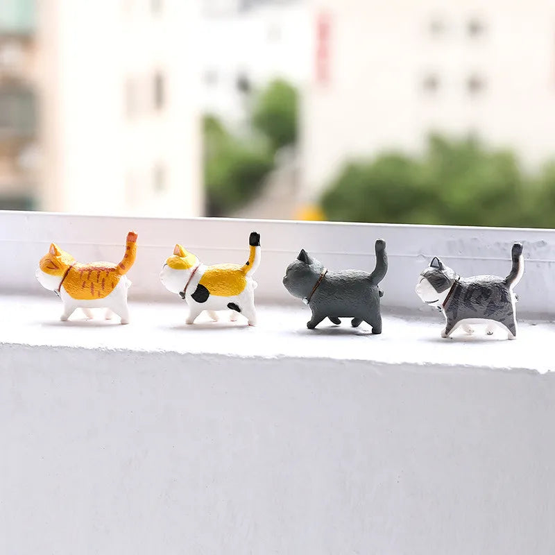 Kawaii Bell Cat Figurines