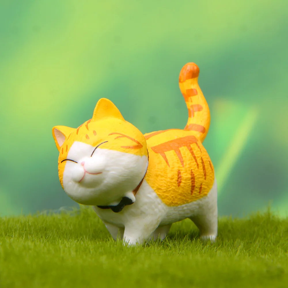 Kawaii Bell Cat Figurines