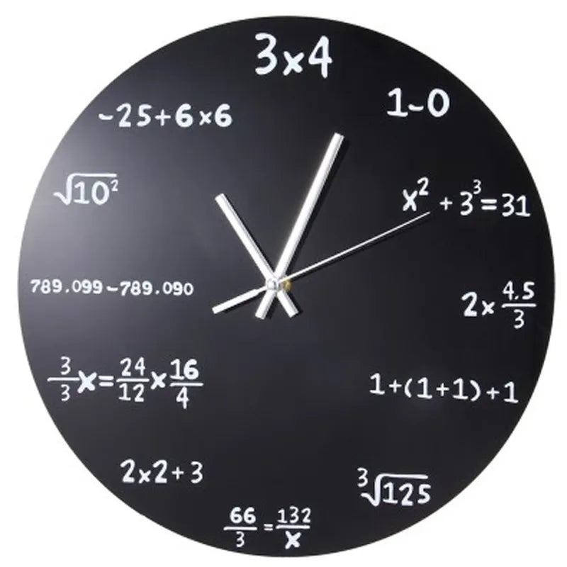 Add a touch of intrigue with our Cool Bamboo Clock. Featuring mathematical formulas, this unique timepiece is perfect for math lovers.