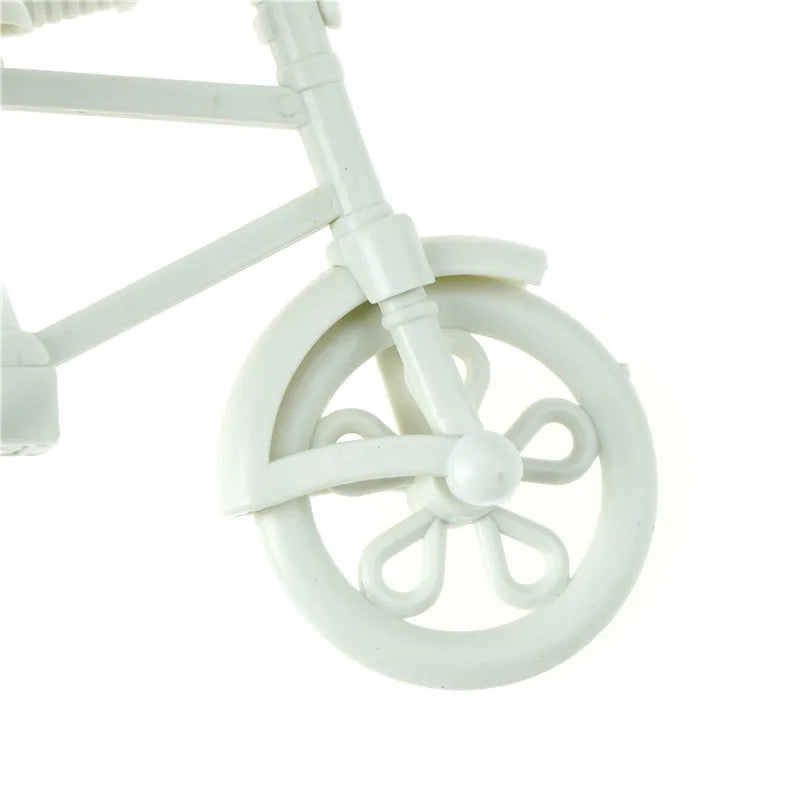 White Tricycle Flower Basket