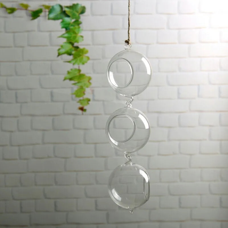 Glass Hanging Ball Planter