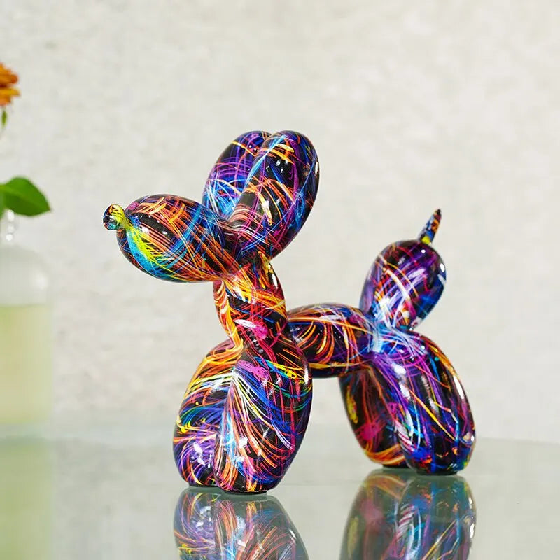 Resin Graffiti Balloon Dog Pop Art Home Decor