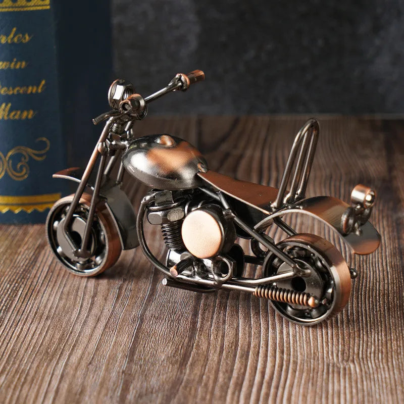 Retro Iron Motorcycle Model