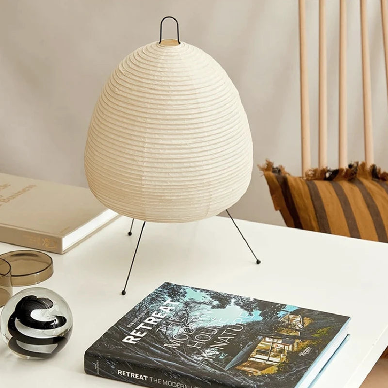 Japanese Rice Paper Lantern LED Table Lamp