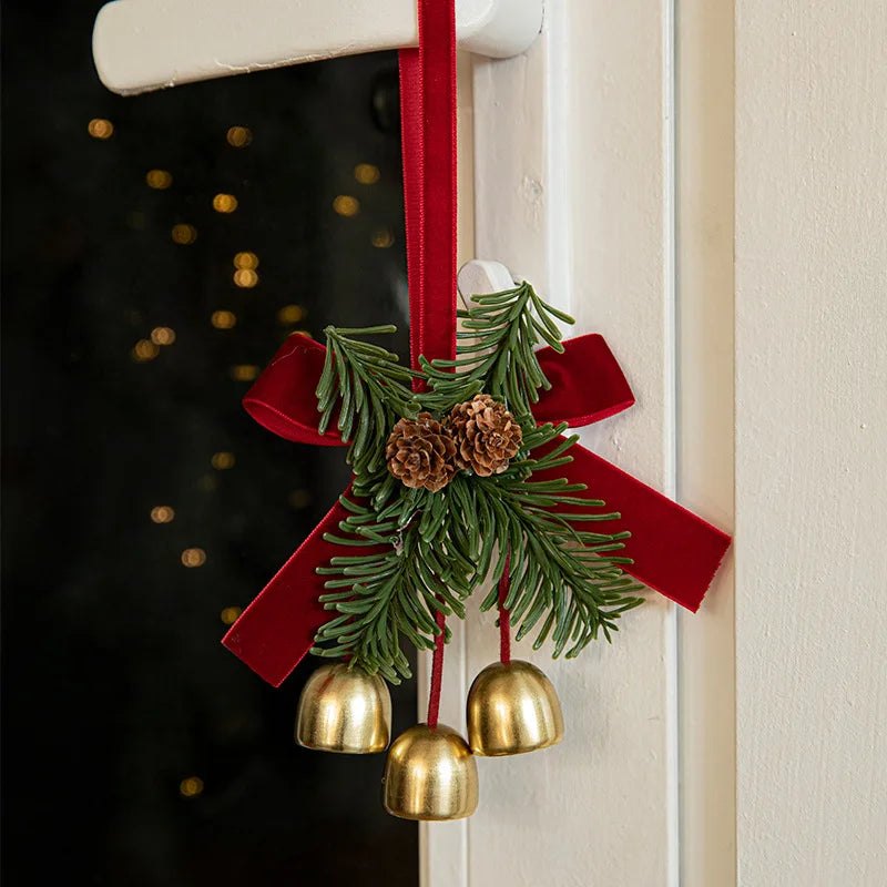 Christmas Tree Bell and Bow Ornament