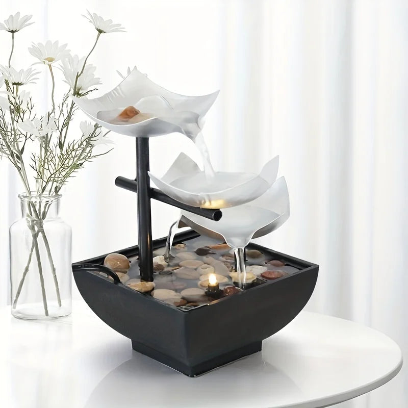 Indoor Tabletop Fountain with Automatic Pump