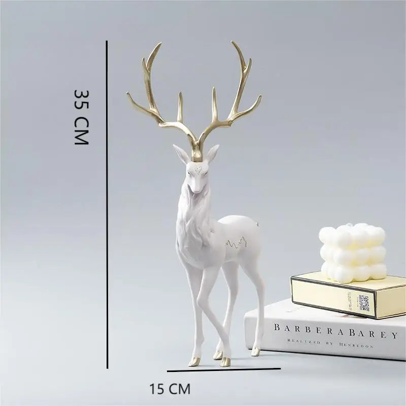 High-End Luxury Resin Reindeer Statue