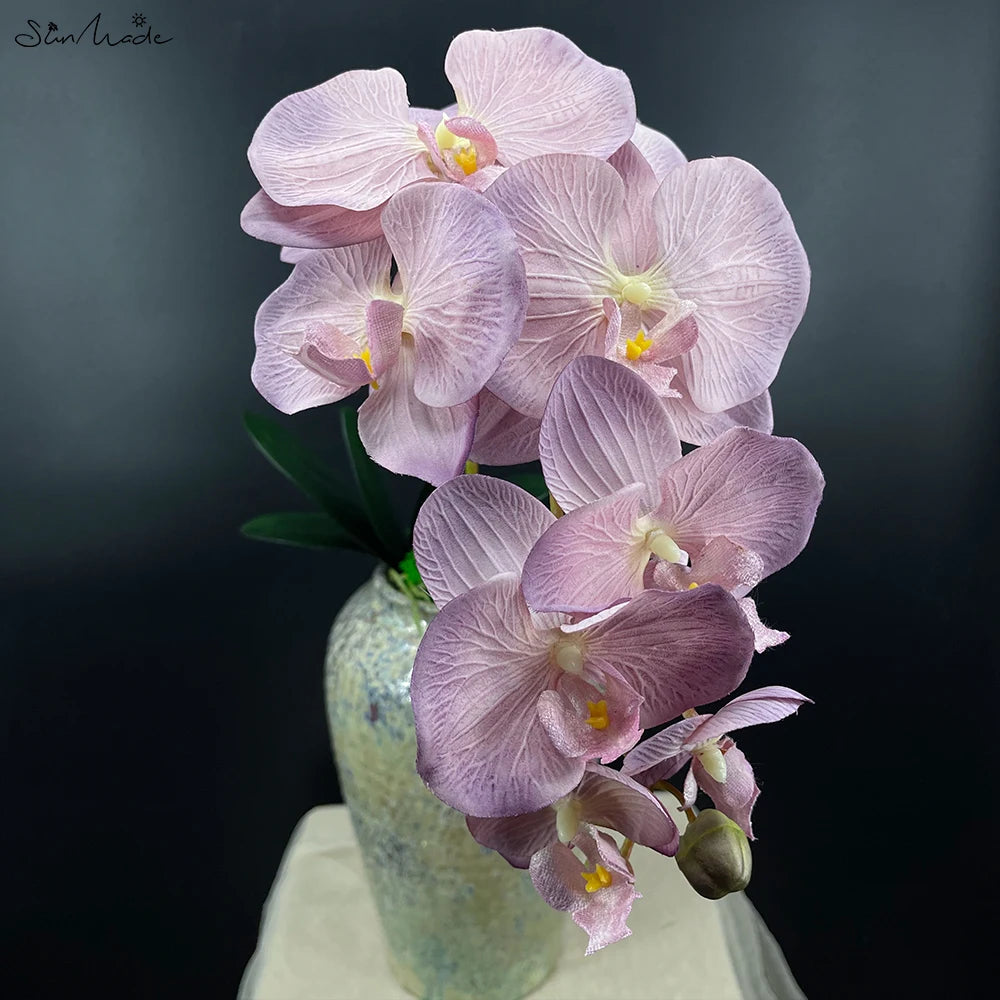 Artificial 10-Head Butterfly Orchid Flower