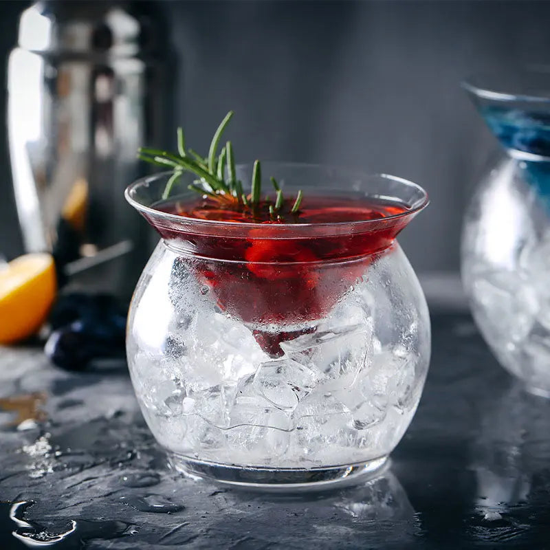 Round Ball Cocktail Glasses Wine Cup Set