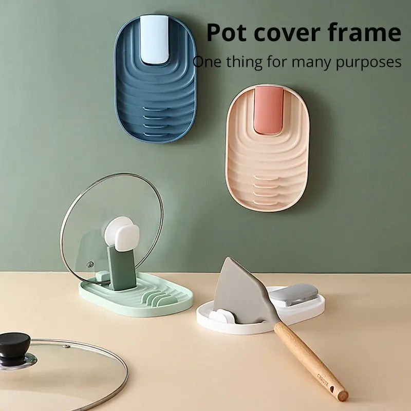 Enhance your kitchen with our Nordic Style Pot Lid & Spatula Storage Rack, featuring a non-slip silicone design and eco-friendly materials for stylish organization.