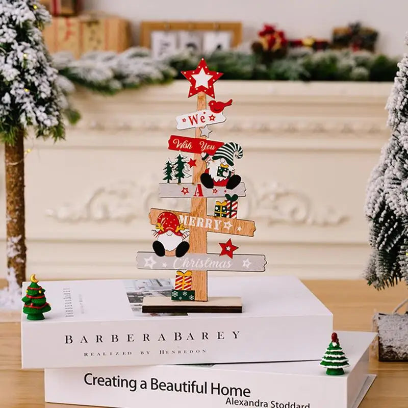 Desktop Christmas DIY Tree with Santa