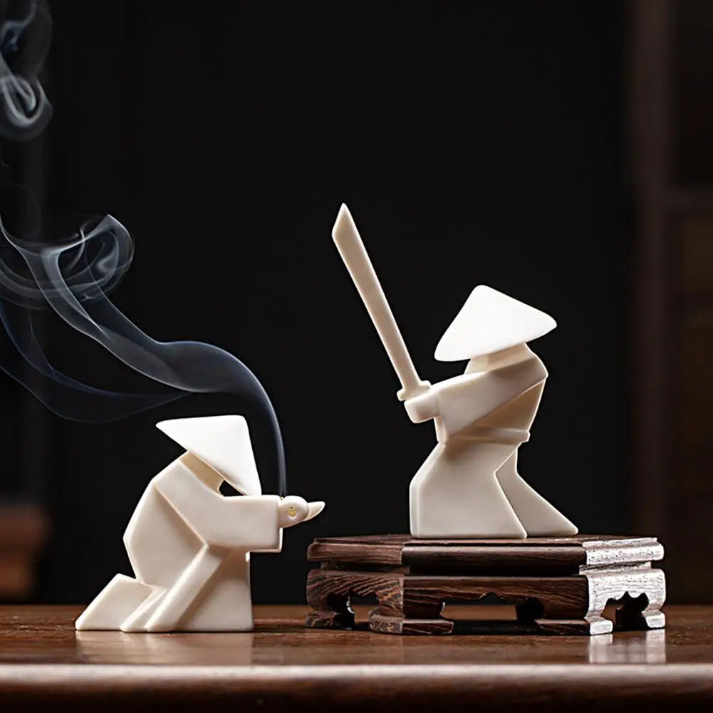 Chinese Swordsman Incense Burner