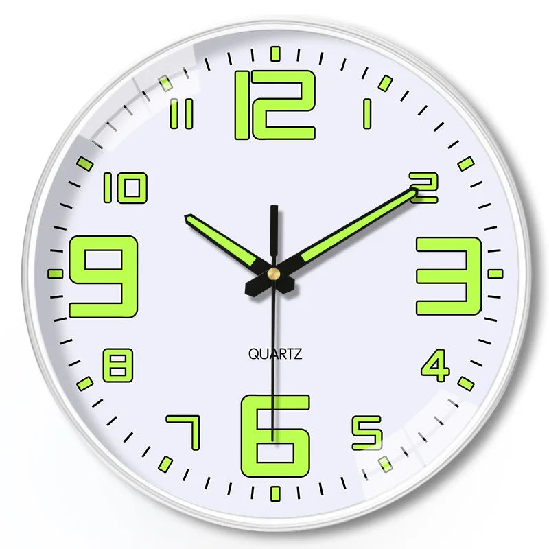 Luminous Silent Wall Clock