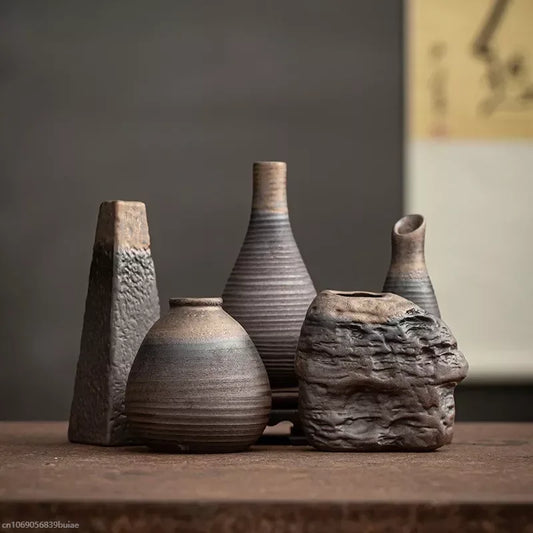 Handcrafted ceramic vase, each piece unique. Ideal for cafes, homes, or gifting. Perfect for flowers, combining artisanal charm with durability. Great for housewarmings and special occasions.