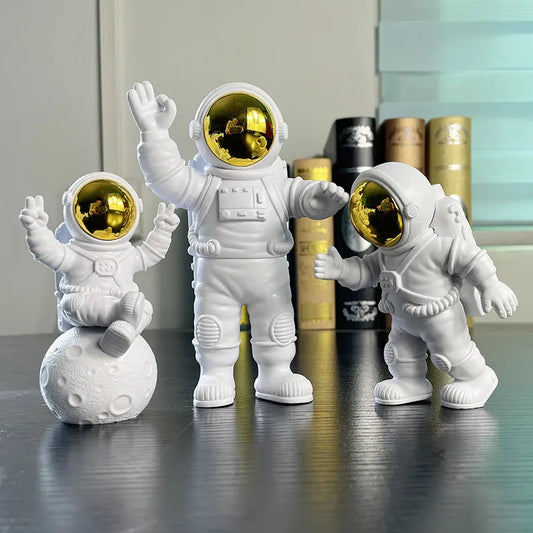 Add cosmic charm with the Creative Resin Astronaut Ornaments. Durable resin figurines bring space exploration to life in detailed designs for any decor.