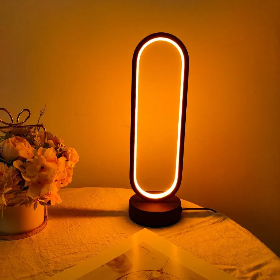 Three-Color Dimming Ring Night Lamp