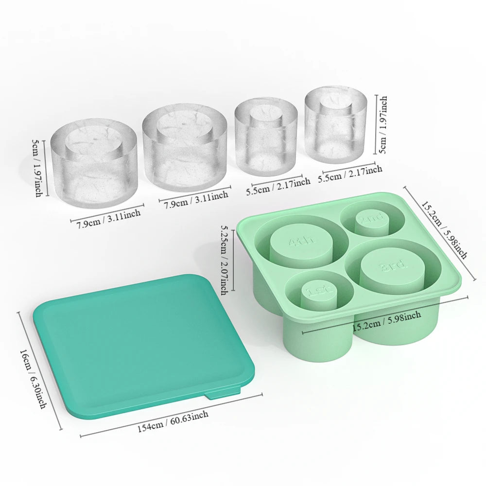 Circle Ice Molds Silicone Trays for Stanley Cup