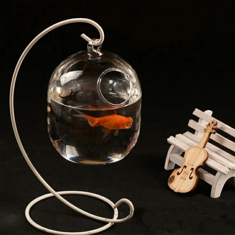 Suspended Glass Fish Tank Vase