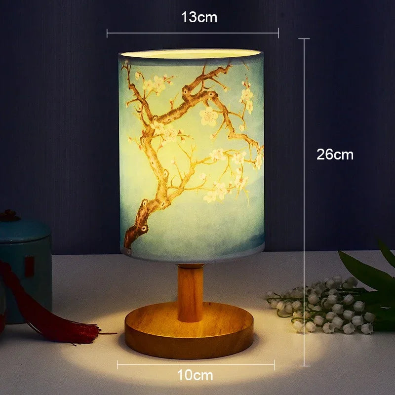 Chinese Style LED Square Dimmable Table Lamp