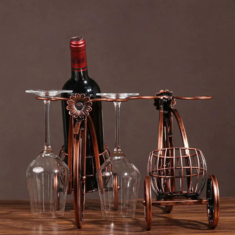 Retro Carriage Bike Wine Rack