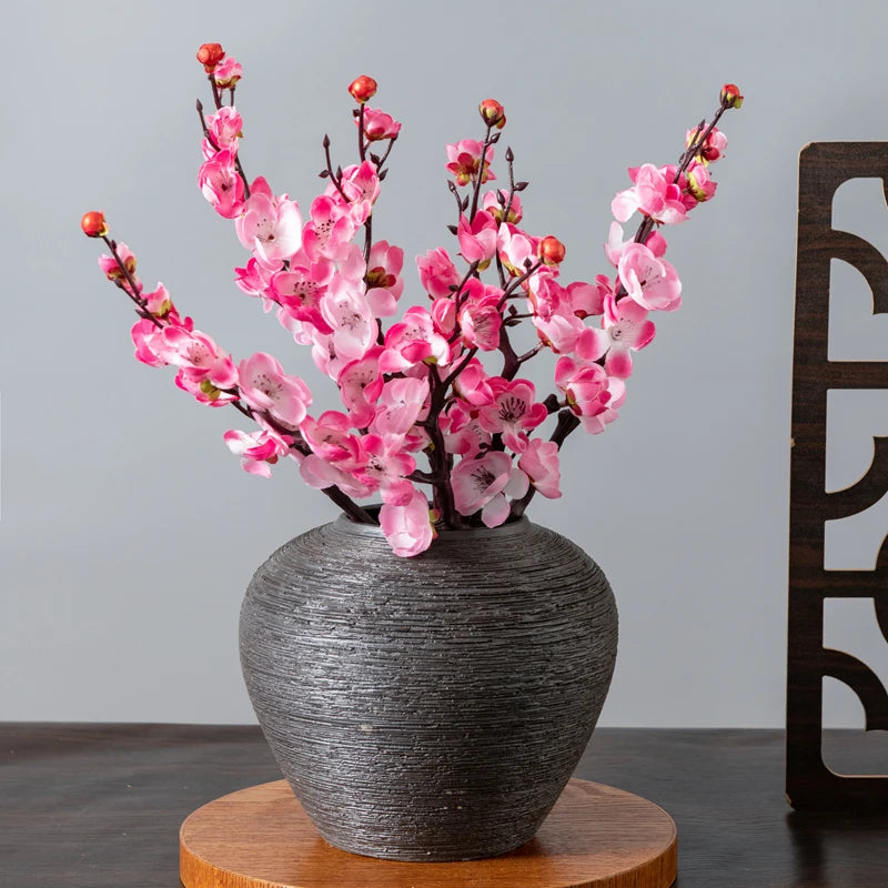 Artificial Silk Plum Blossom and Peach Branch Flowers