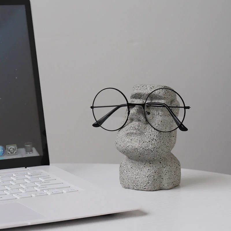 Add a playful touch to your decor with our Funny Creative Glasses Holder, a stylish and functional office accessory for any room.