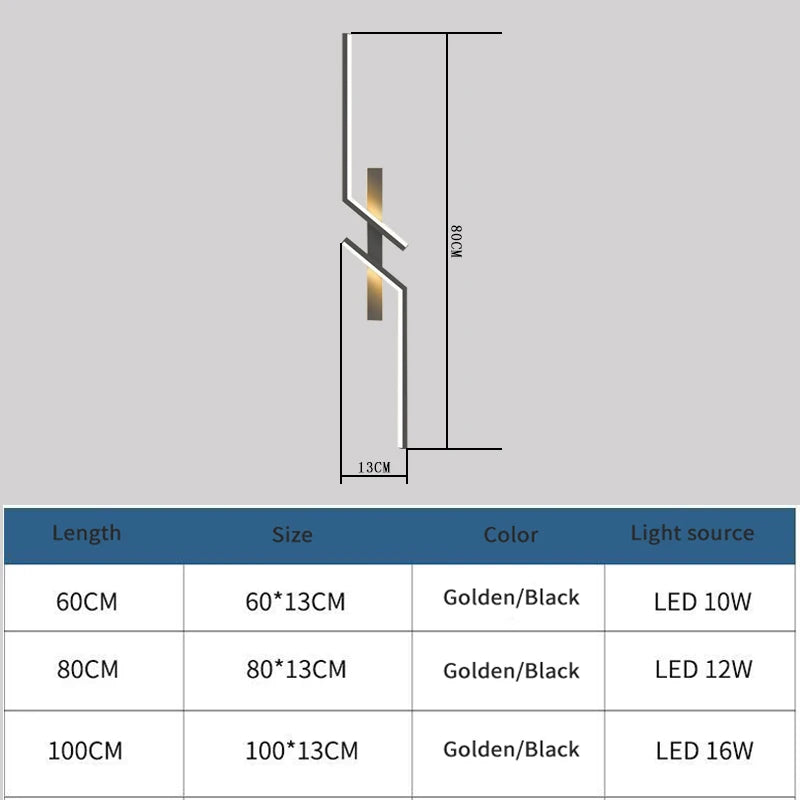 Modern LED Strip Wall Lamp