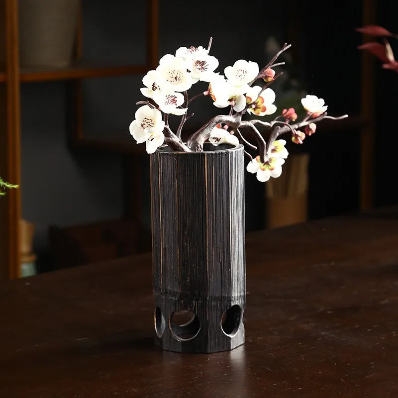 Japanese Bamboo Tube Vase