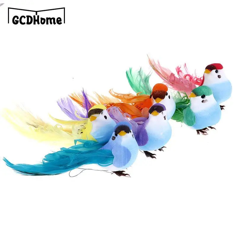 Add charm to your decor with our Artificial Foam Feather Bird Figurine Ornament. Perfect for gardens or indoor spaces, these lifelike birds bring color and whimsy to any setting.