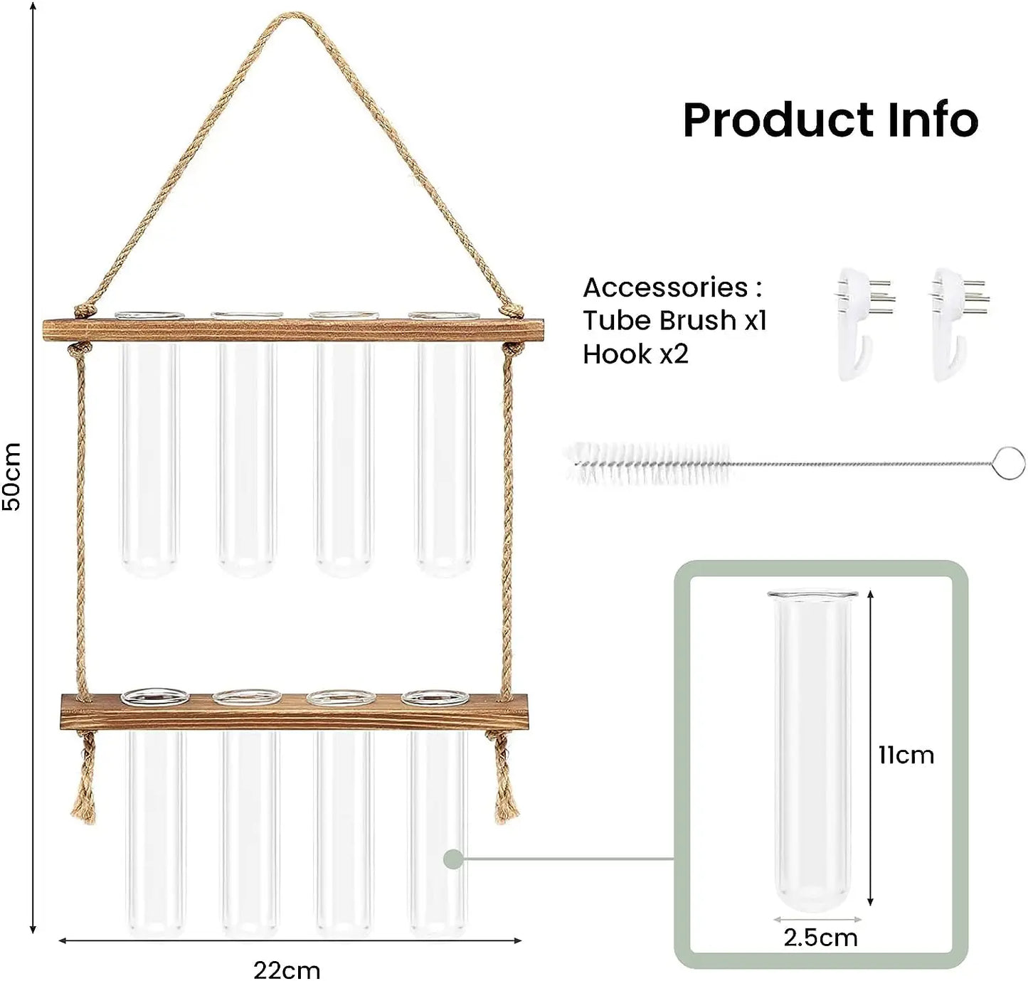 Hanging Glass Planter Vase