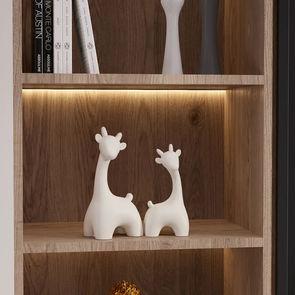 Charming Modern Resin Deer Figurine