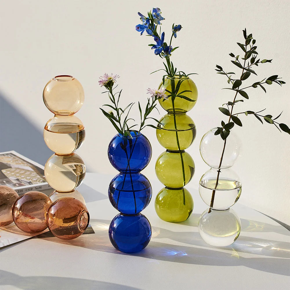 Modern Bubble Glass Vase