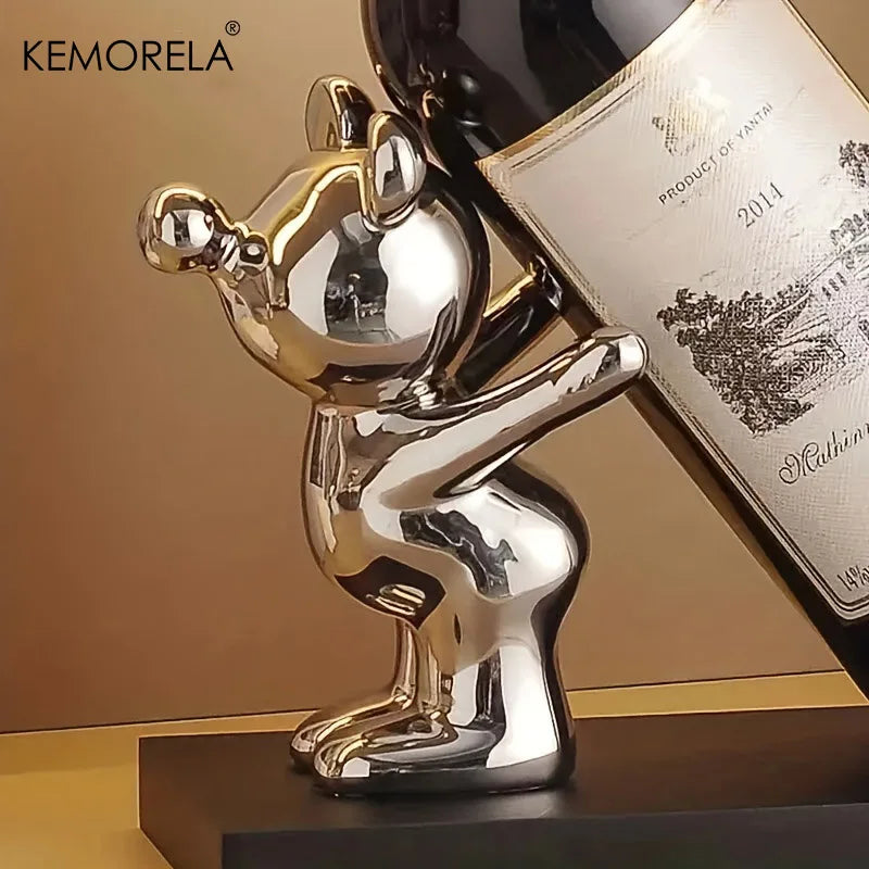 Creative Ceramic Cartoon Wine Rack