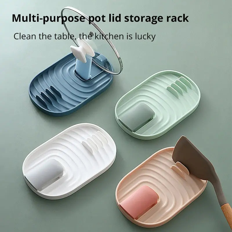 Nordic Style Pot Lid & Spatula Storage Rack