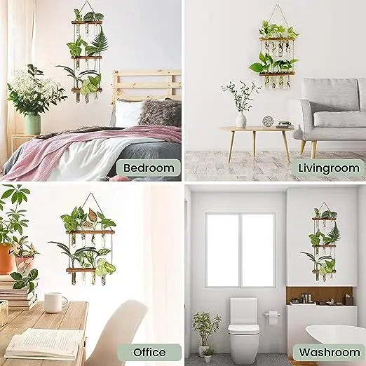 Hanging Glass Planter Vase