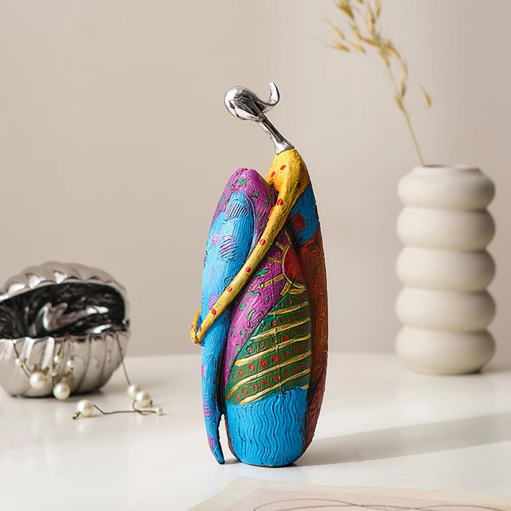 Feminine Abstract Home Decoration Figure Sculpture