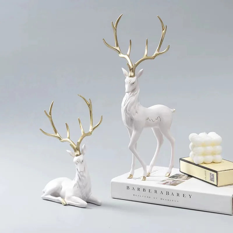 High-End Luxury Resin Reindeer Statue