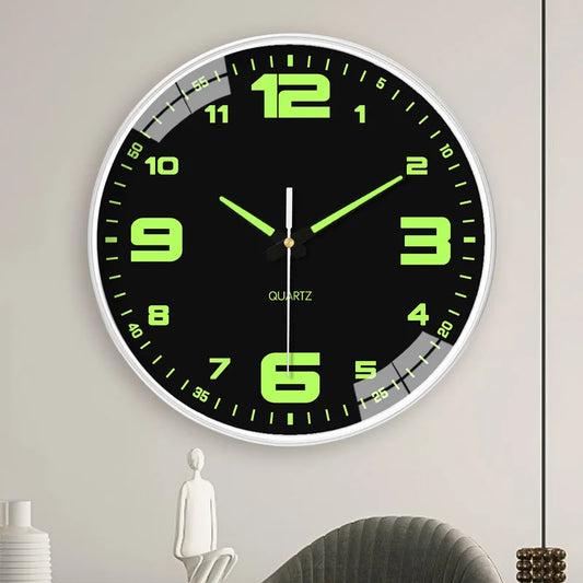 Luminous Silent Wall Clock