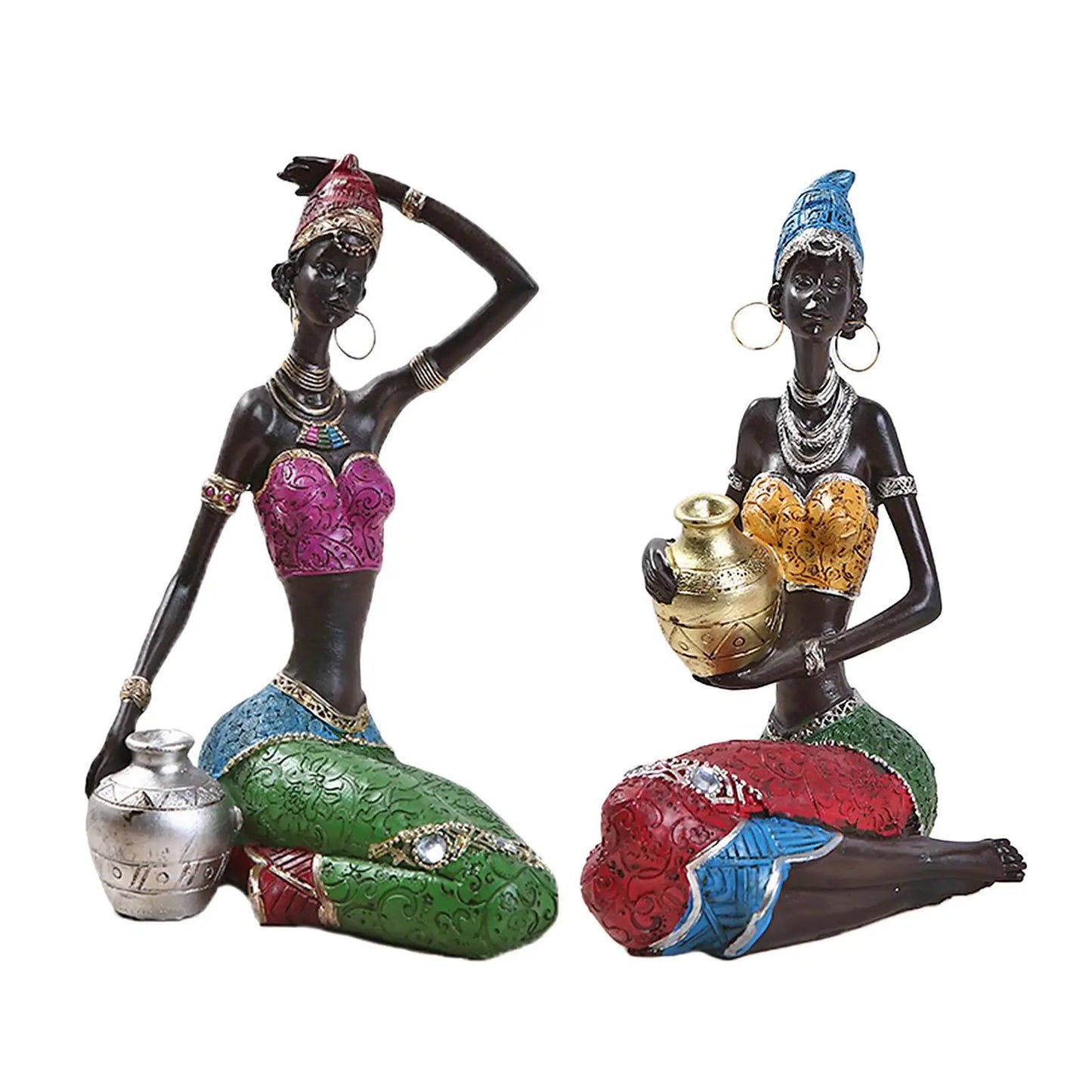 Creative African Resin Sculpture