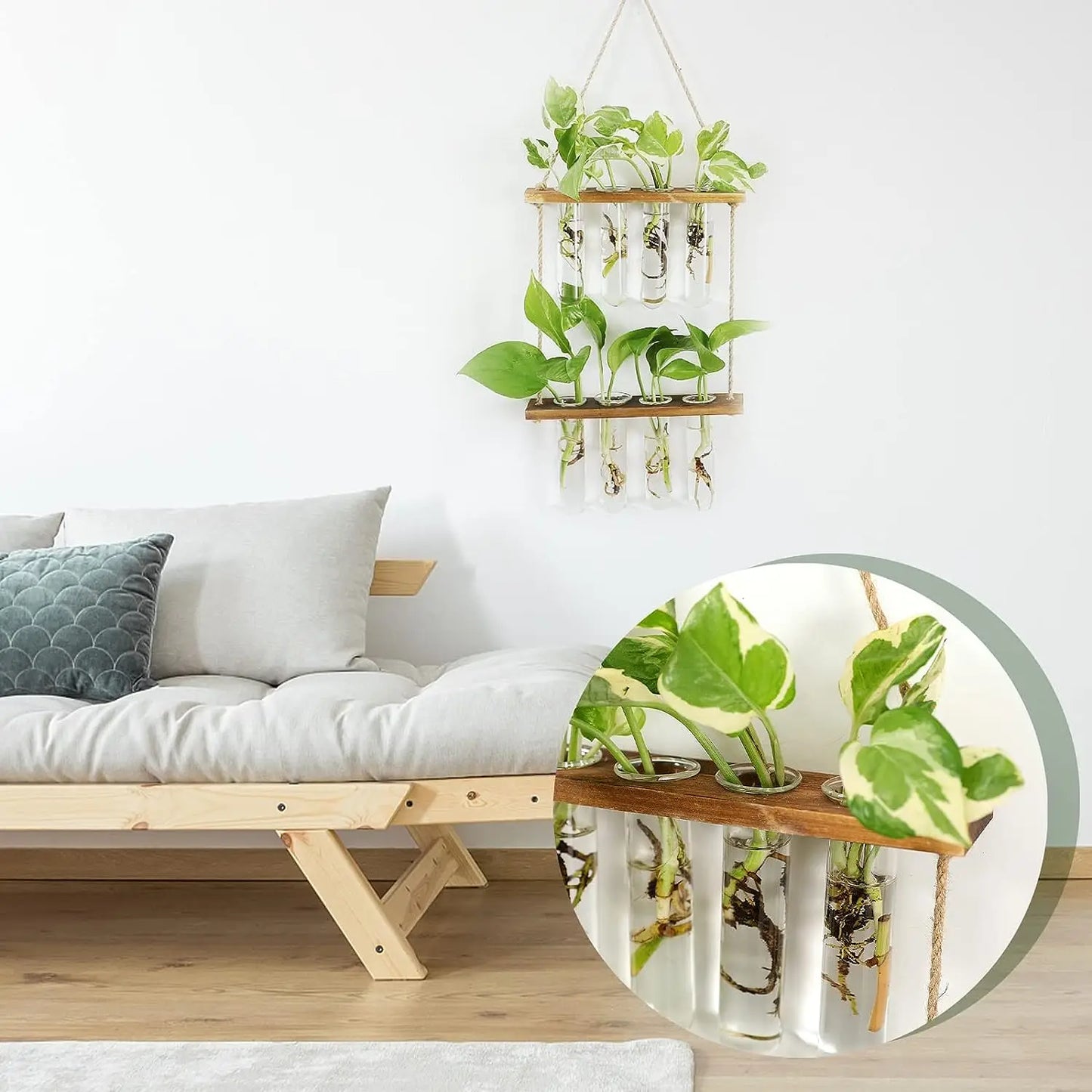 Hanging Glass Planter Vase