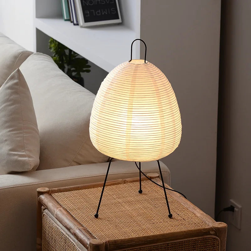 Japanese Rice Paper Lantern LED Table Lamp