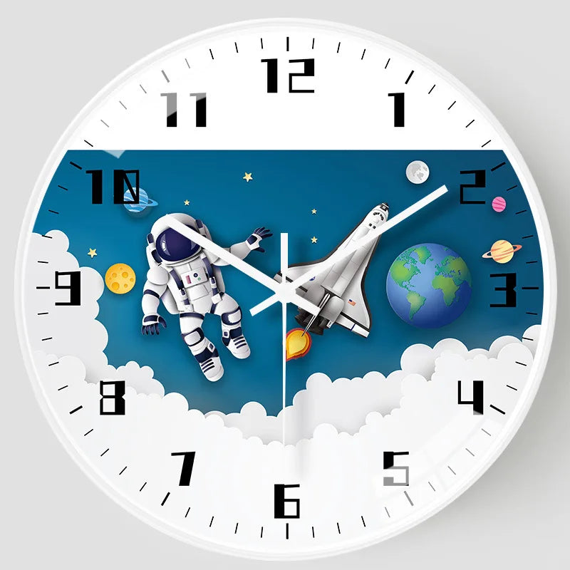 Silent Astronaut Wall Clock