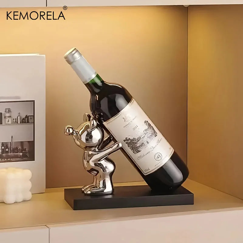 Creative Ceramic Cartoon Wine Rack